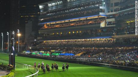 The Happy Valley Racecourse hosts the The Longines International Jockeys Championship.