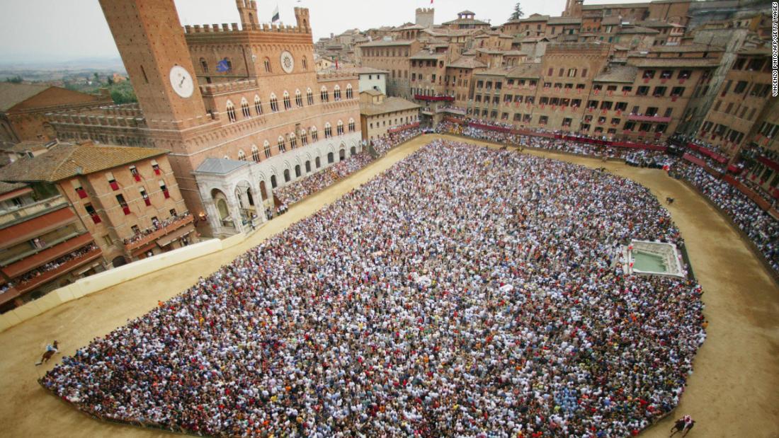 Simply put, there is no racecourse in the world quite like the Piazza del Campo in Italy. Its origins date back to medieval times when jockeys rode buffalo. The piazza is packed with spectators with racing around the outside.