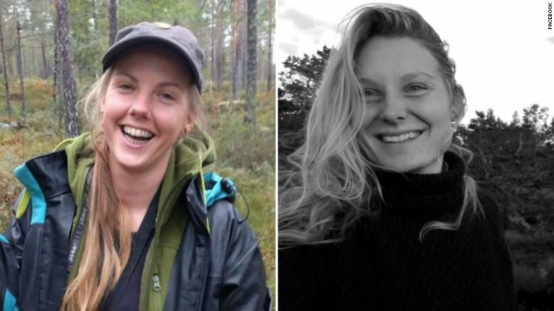 The bodies of Maren Ueland, 28 (left) and Louisa Jespersen, 24, (right) were discovered in Morocco&#39;s High Atlas mountain range last December. 