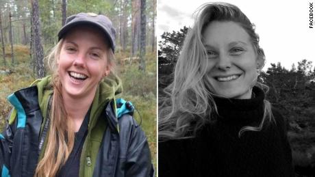 The bodies of Maren Ueland of Norway, left, and Louisa Jespersen of Denmark were discovered in the High Atlas mountain range on December 17.