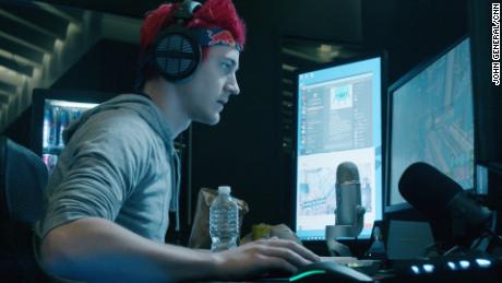 Tyler &#39;Ninja&#39; Blevins streams himself playing the popular video game Fortnite. Blevins is considered one of the most popular video gamers in the world making over $500,000 per month playing the game.