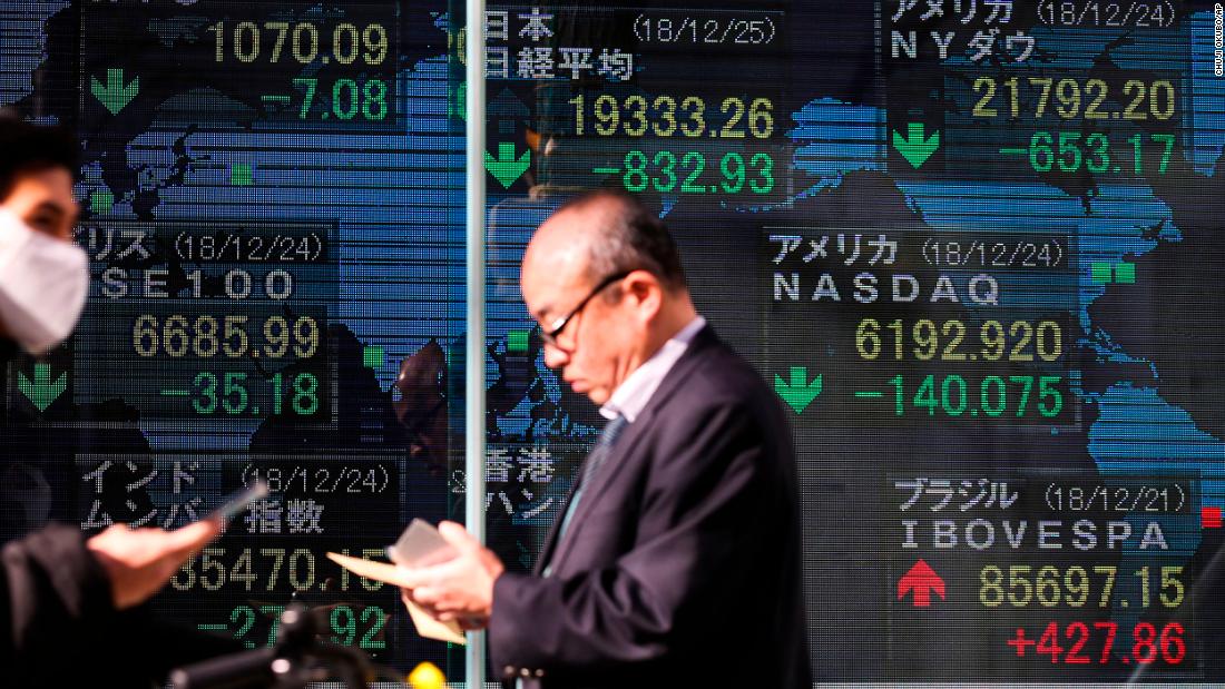 Asia stocks sink after Wall Street's Christmas Eve plunge CNN