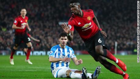 Paul Pogba found goalscoring form for Manchester United in the Old Trafford victory over Huddersfield Town.