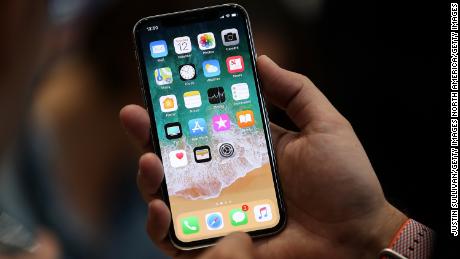 CUPERTINO, CA - SEPTEMBER 12:  The new iPhone X is displayed during an Apple special event at the Steve Jobs Theatre on the Apple Park campus on September 12, 2017 in Cupertino, California. Apple held their first special event at the new Apple Park campus where they announced the new iPhone 8, iPhone X and the Apple Watch Series 3.  (Photo by Justin Sullivan/Getty Images)