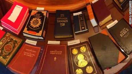 Various faiths are represented by the holy books House members used to take their oaths of office.