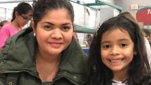 Salvadoran migrants Alison Ximena Madrid, right, and her mother, Cindy Madrid, were reunited in Houston in summer 2018 after Alison's voice was captured in an audio recording inside a US Customs and Border Protection detention facility pleading with immigration officials. Now, they are preparing for their first asylum hearing as they settle into a new life in Houston.