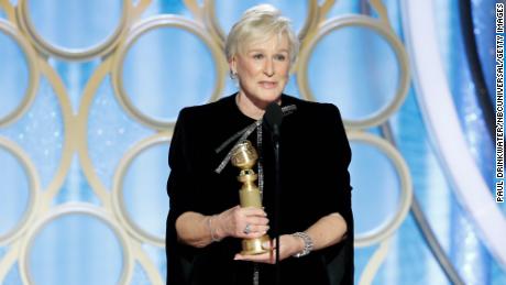 Glenn Close earns standing ovation at Golden Globes with message to women