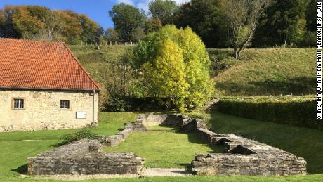 Foundations of the church associated with a medieval women's religious community at Dalheim, Germany.