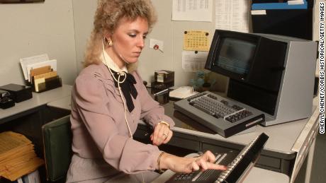 A circa-1980s bow-tied skirt suit similar to what Anne Donovan remembers wearing early in her career. 