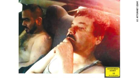 Joaquin "El Chapo" Guzman is pictured with an associate, left, known as "Cholo Ivan."