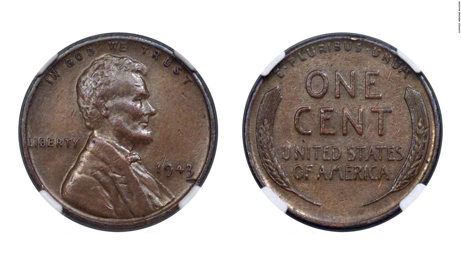 Rare 1943 copper coin fetches a penny in auction - CNN Style