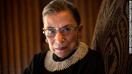 WASHINGTON, DC - AUGUST 30: Supreme Court Justice Ruth Bader Ginsburg, celebrating her 20th anniversary on the bench, is photographed in the West conference room at the U.S. Supreme Court in Washington, D.C., on Friday, August 30, 2013. (Photo by Nikki Kahn/The Washington Post via Getty Images) 