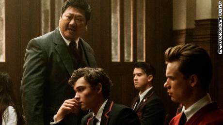 Benedict Wong (left), Benjamin Wadsworth (center) in 'Deadly Class'