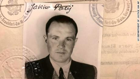 A US visa photo of Jakiw Palij, dated to 1949