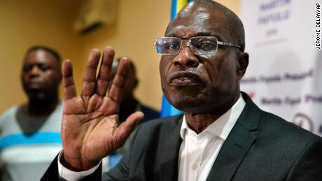 Congo opposition leader Martin Fayulu at his headquarters in Kinshasa.