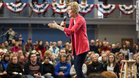 MANCHESTER, NH - JANUARY 12:  Sen. Elizabeth Warren (D-MA), speaks during a New Hampshire organizing event for her 2020 presidential exploratory committee at Manchester Community College on January 12, 2019 in Manchester, New Hampshire. Warren announced on December 31 that she was forming an exploratory committee for the 2020 presidential race.  (Photo by Scott Eisen/Getty Images)