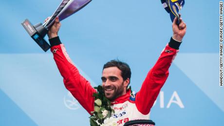 Jerome d'Ambrosio moved top of the leaderboard after winning Marrakesh ePrix.