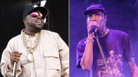 Big Boi, left, and Travis Scott, right.