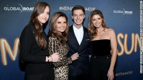 Christina Schwarzenegger, Maria Shriver, Patrick Schwarzenegger and Katherine Schwarzenegger in 2018