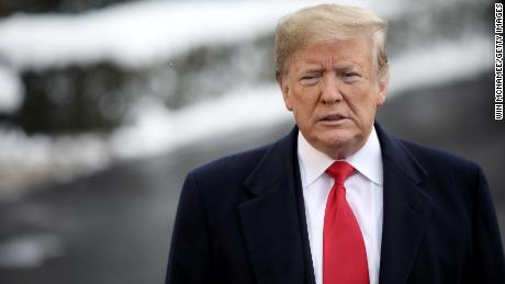 U.S. President Donald Trump answers questions from the press as he departs the White House January 14, 2019 in Washington, DC. Trump is scheduled to travel to New Orleans today to address the American Farm Bureau Federation's 100th annual convention. (Win McNamee/Getty Images)