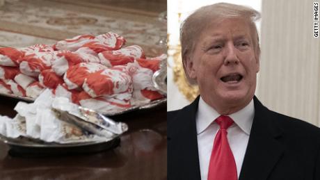 Trump Jokes About First Lady Making Salads For Players