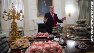 Shutdown Has Trump Personally Paying For Clemsons Fast Food