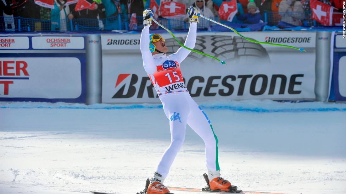 A downhill win at Wengen is a coveted crown among ski racers. Italy&#39;s Christof Innerhofer took the honors in 2013.