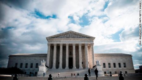 The Supreme Court Building is seen on Decmeber 24, 2018 in Washington DC. - The Supreme Court Building is located at 1 First Street, NE and was designed by architect Cass Gilbert (as Gilbert's last major project; he died before it was completed). It rises four stories (92 ft (28 m)) above ground. The construction completed in 1935. (Photo by Eric BARADAT / AFP)        (Photo credit should read ERIC BARADAT/AFP/Getty Images)