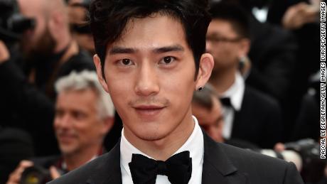 Jing Boran is seen sporting an earring at the 69th annual Cannes Film Festival at the Palais des Festivals on May 14, 2016 in Cannes, France. 