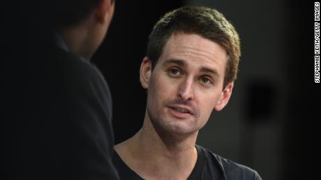 Evan Spiegel, co-founder and CEO of Snap, speaks at the New York Times DealBook conference in 2018.