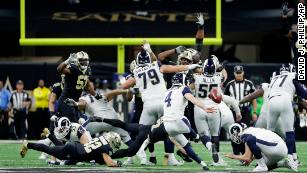 Rams kick past Saints in OT to win NFC title