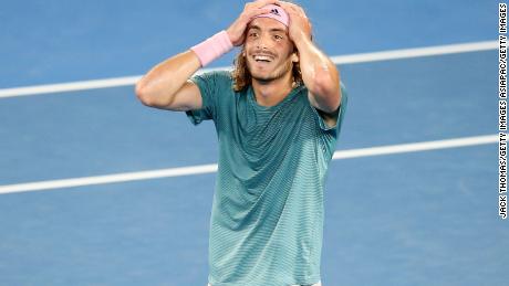 Stefanos Tsitsipas upset Roger Federer at the Australian Open. 