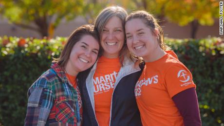 Kathleen Esterly (center) and her daughters Tyra (left) and Veronica (right) have served with Samaritan's Purse on three deployments