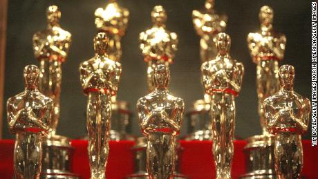 CHICAGO - JANUARY 23:  Oscar statuettes are displayed during an unveiling of the 50 Oscar statuettes to be awarded at the 76th Academy Awards ceremony January 23, 2004 at the Museum of Science and Industry in Chicago, Illinois. The statuettes are made in Chicago by R.S. Owens and Company.  (Photo by Tim Boyle/Getty Images)