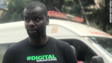 Philip Ogola helped create a group chat during the Kenya terror attack last week.