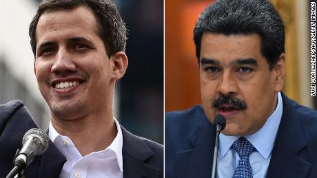 Juan Guaido, left, and Nicolas Maduro are locked in a power struggle.