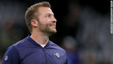 Los Angeles Rams head coach Sean McVay is the youngest head coach in Super Bowl history at 33 years old.