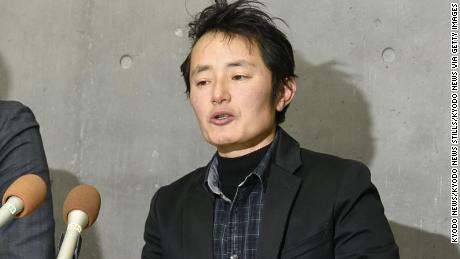 Takakito Usui speaks to reporters after the Supreme Court ruled a law that effectively forces trans people to be sterilized is &quot;currently constitutional.&quot; The 45-year-old wished to register as a male without undergoing surgery.