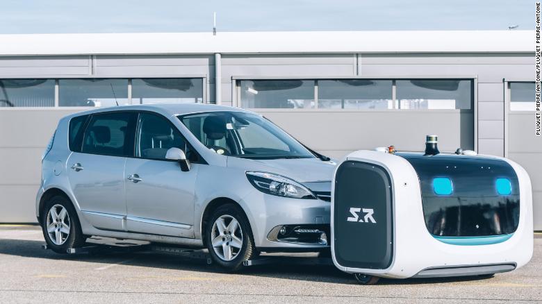 This robot named Stan can park your car at the airport