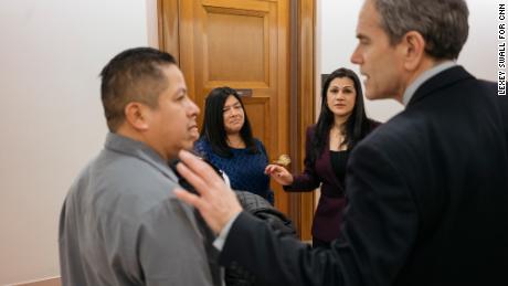 Lawyer David Leopold joins the undocumented workers for their meetings on Capitol Hill.