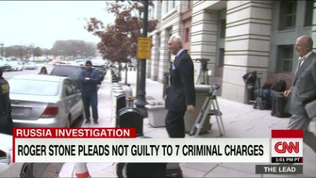 Indicted on 7 counts by Mueller, Roger Stone pleads not guilty