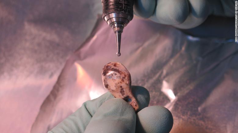 An Initial Upper Palaeolithic pendant.