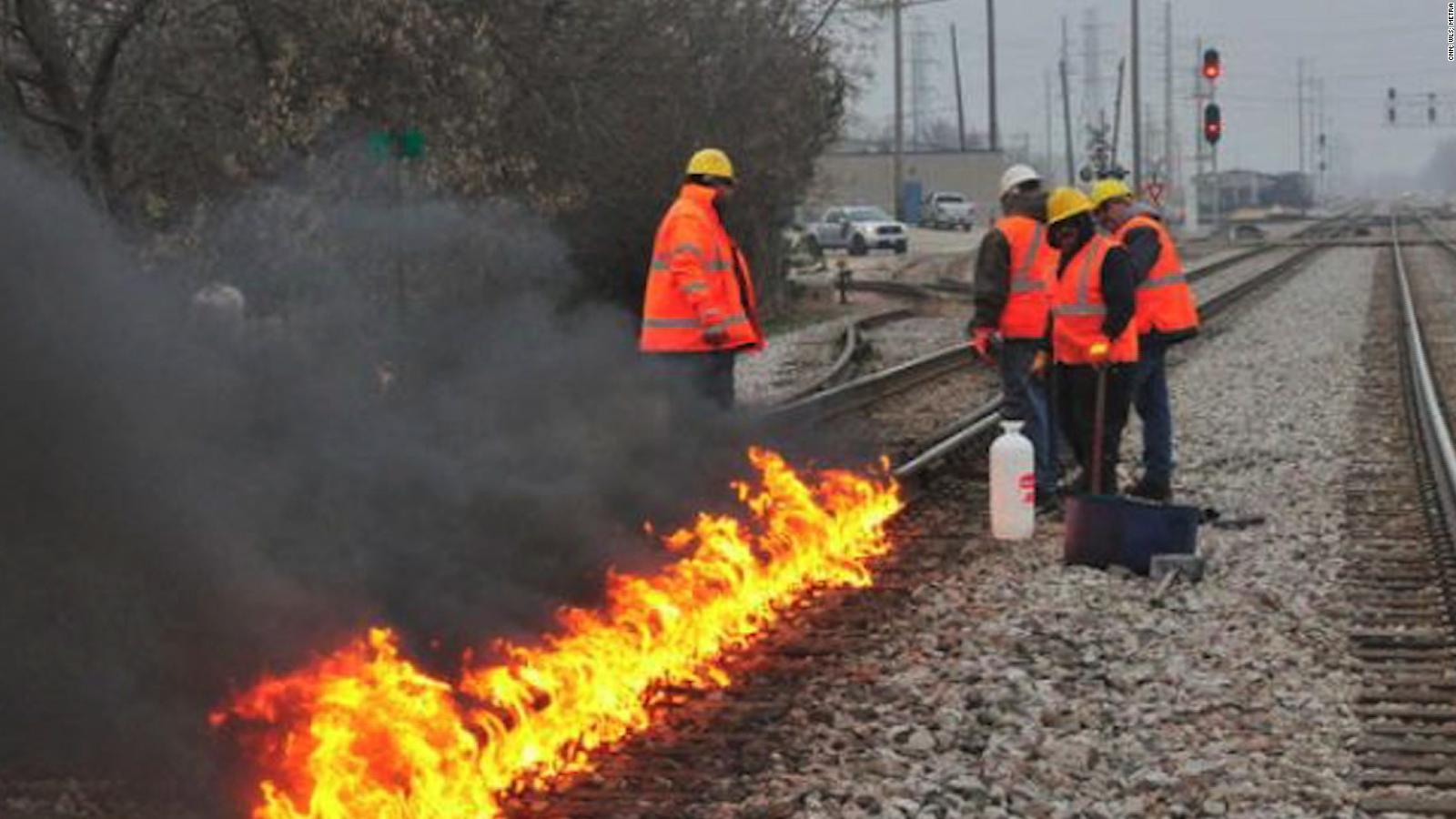 Why Chicago train tracks are being set on fire CNN Video