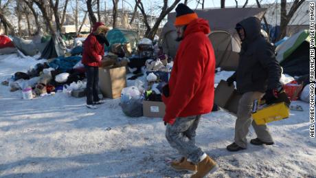 On one of the coldest days in Chicago history, someone put 70 homeless people up in a hotel 