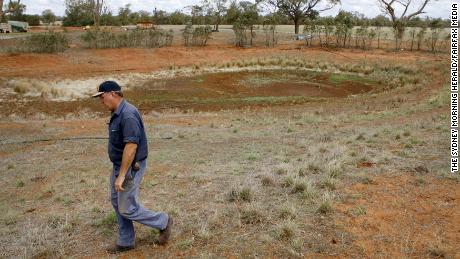 Wayne Dunford on his 1600 hectare property during a previous drought in 2010.