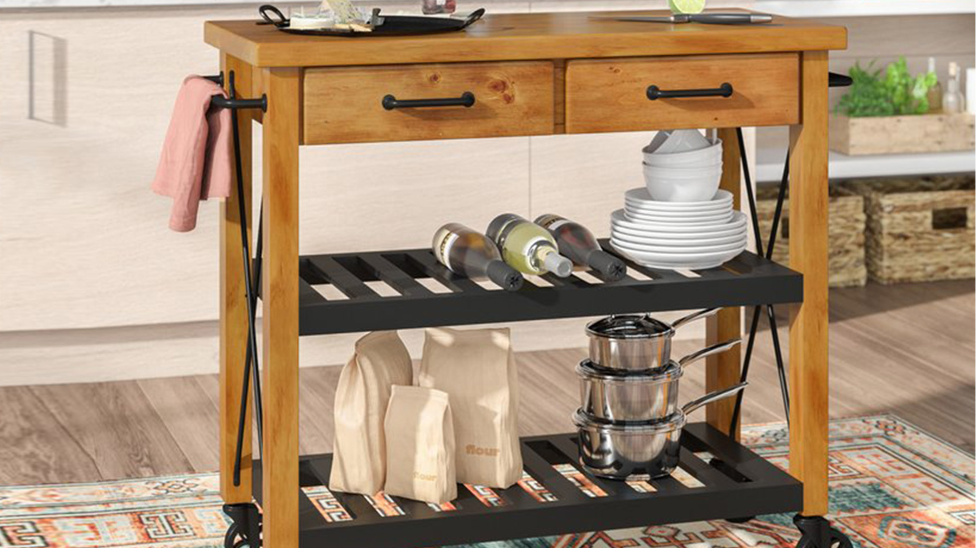 Shop These Kitchen Carts To Expand The Countertop Space In Your Home Cnn Underscored