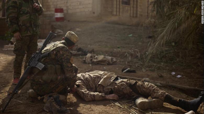 ISIS soldier killed on the battle field near the town of Marashida on January 22.