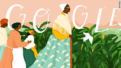 The Google Doodle dedicated to Sojourner Truth by artist Loveis Wise