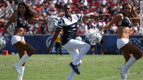 Let's hear it for the boys, cheering in the NFL