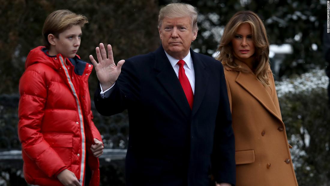 Melania Trump Defends Son Barron After Professor S Joke At Impeachment Hearing Cnnpolitics